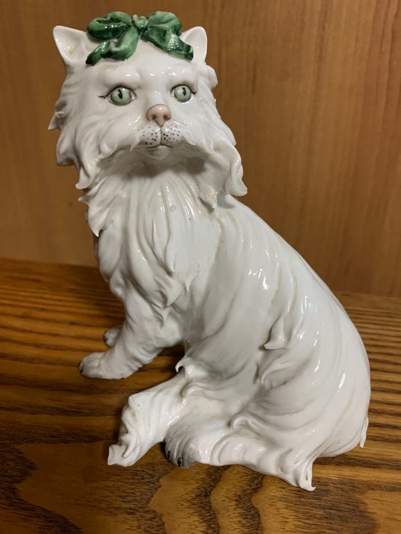 陶器の猫と犬のフィギュアセット
