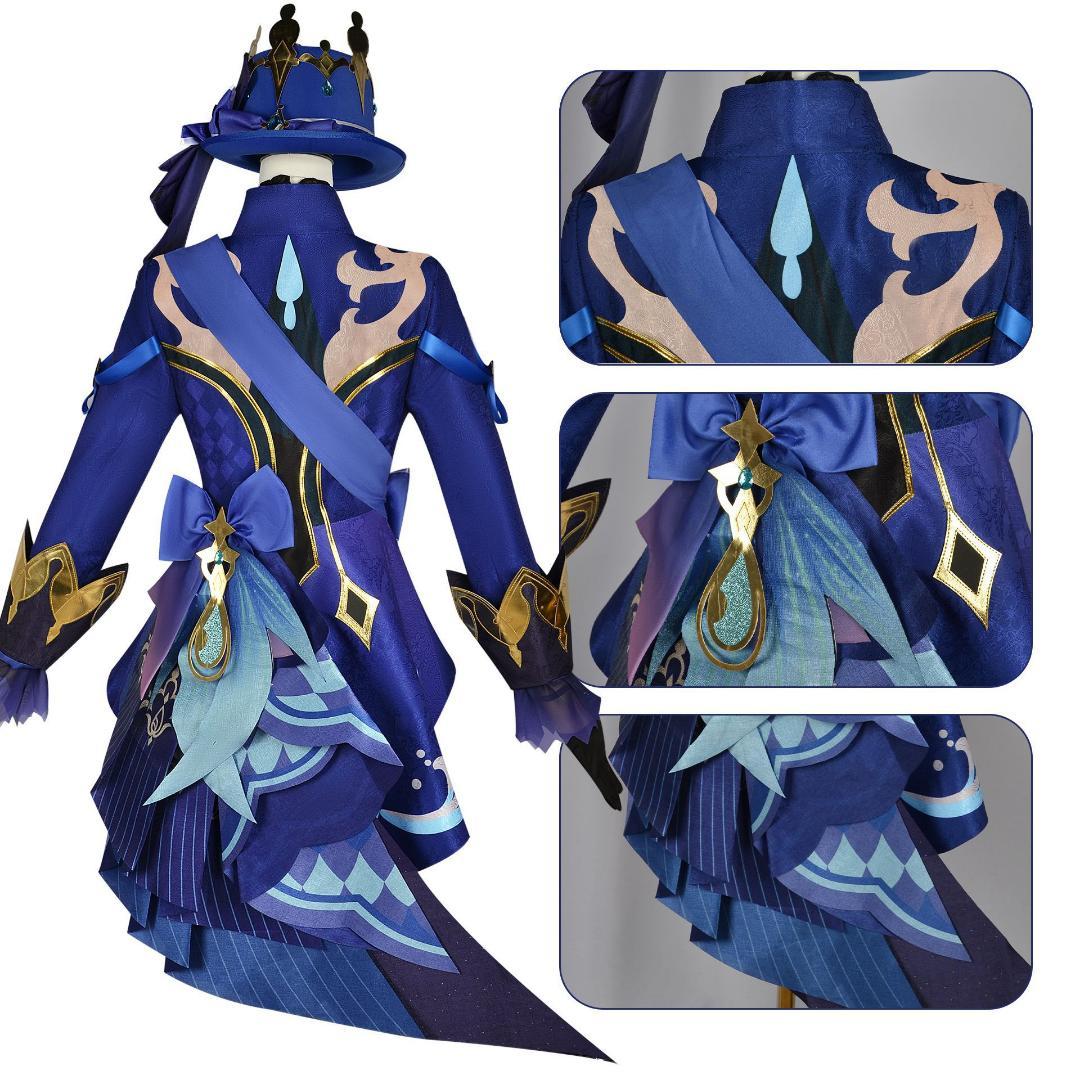【値下げ　靴付き　即納フルセット】原神 フリーナ コスプレ衣装　ウィング