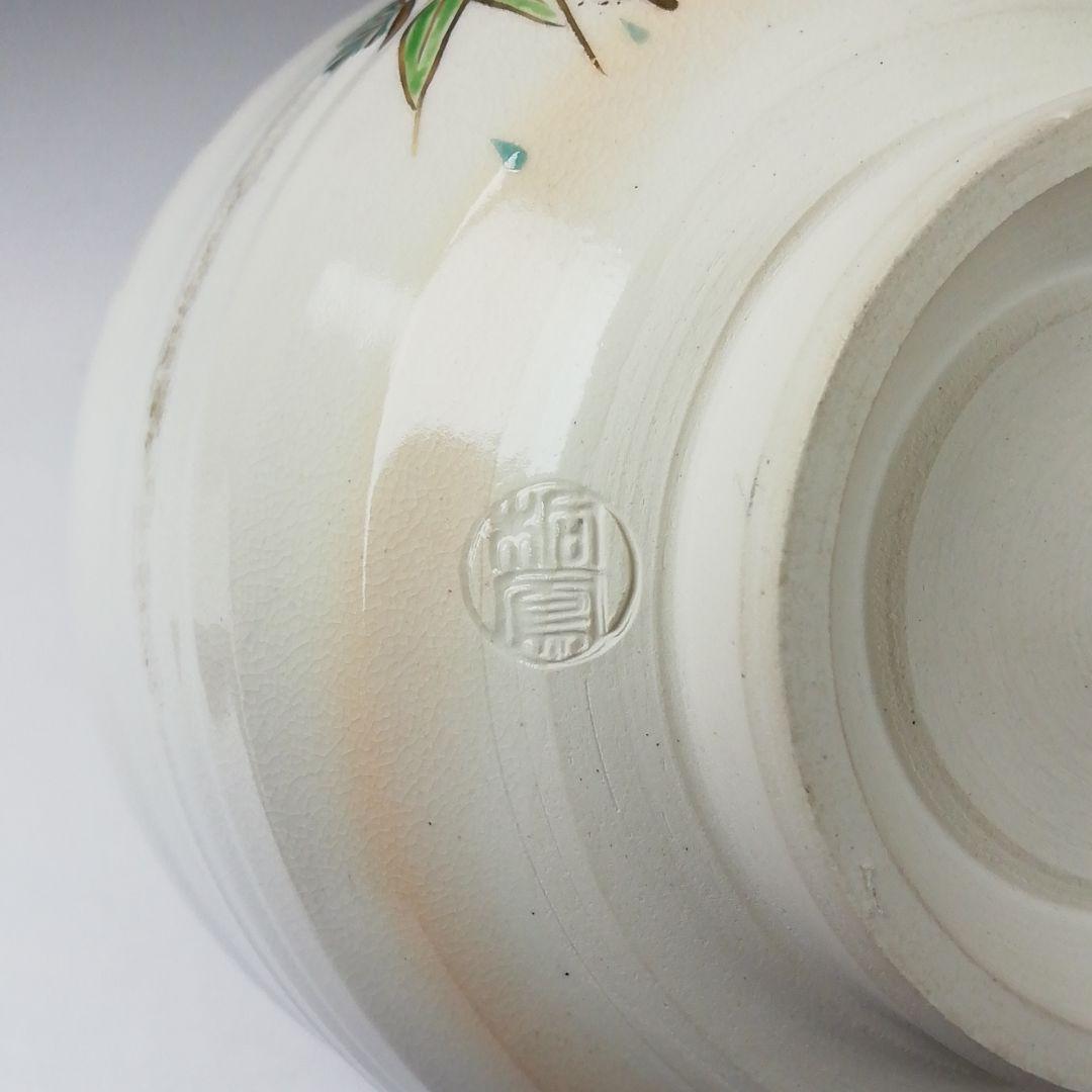 Ｔ６４７　茶碗　『色絵　松竹梅』『桐鳳 造』　共箱　抹茶碗　茶道具
