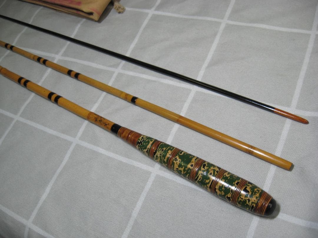【レア極美品】へら竿 竹竿 尾州住人 孤春竜 7.2尺