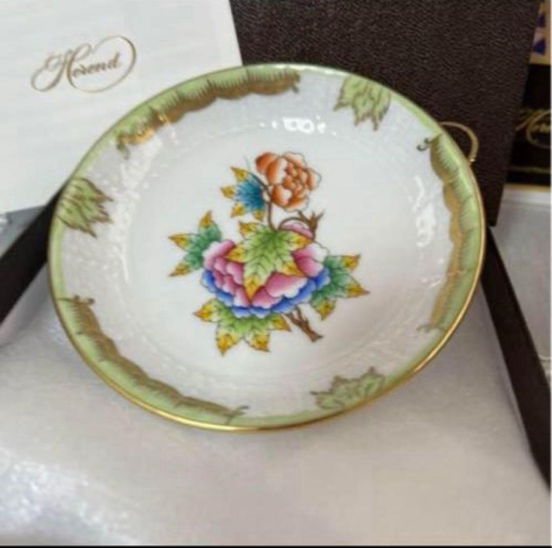 ［新品］Herend☆ヴィクトリアブーケ☆豆皿セット