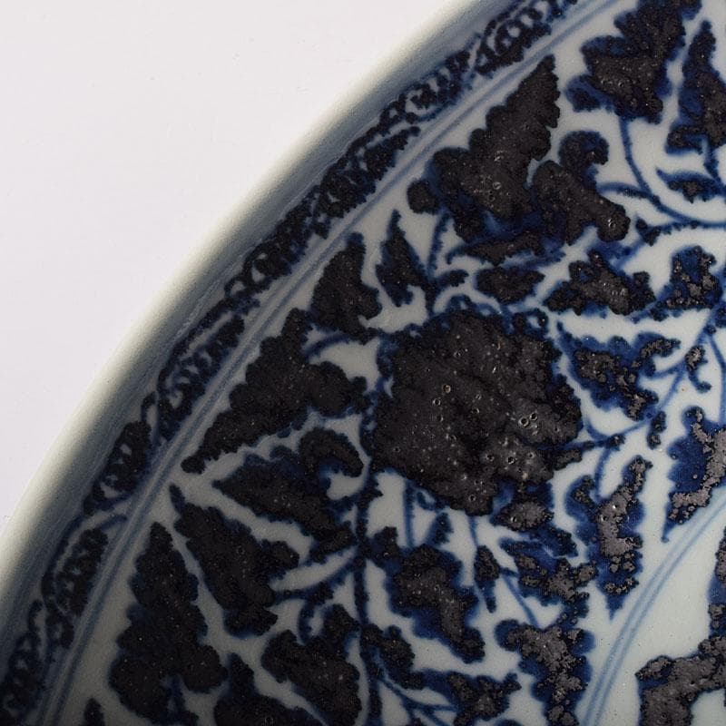 Qucollect　中国　青花　纏枝花弁文　大鉢　M　R8190