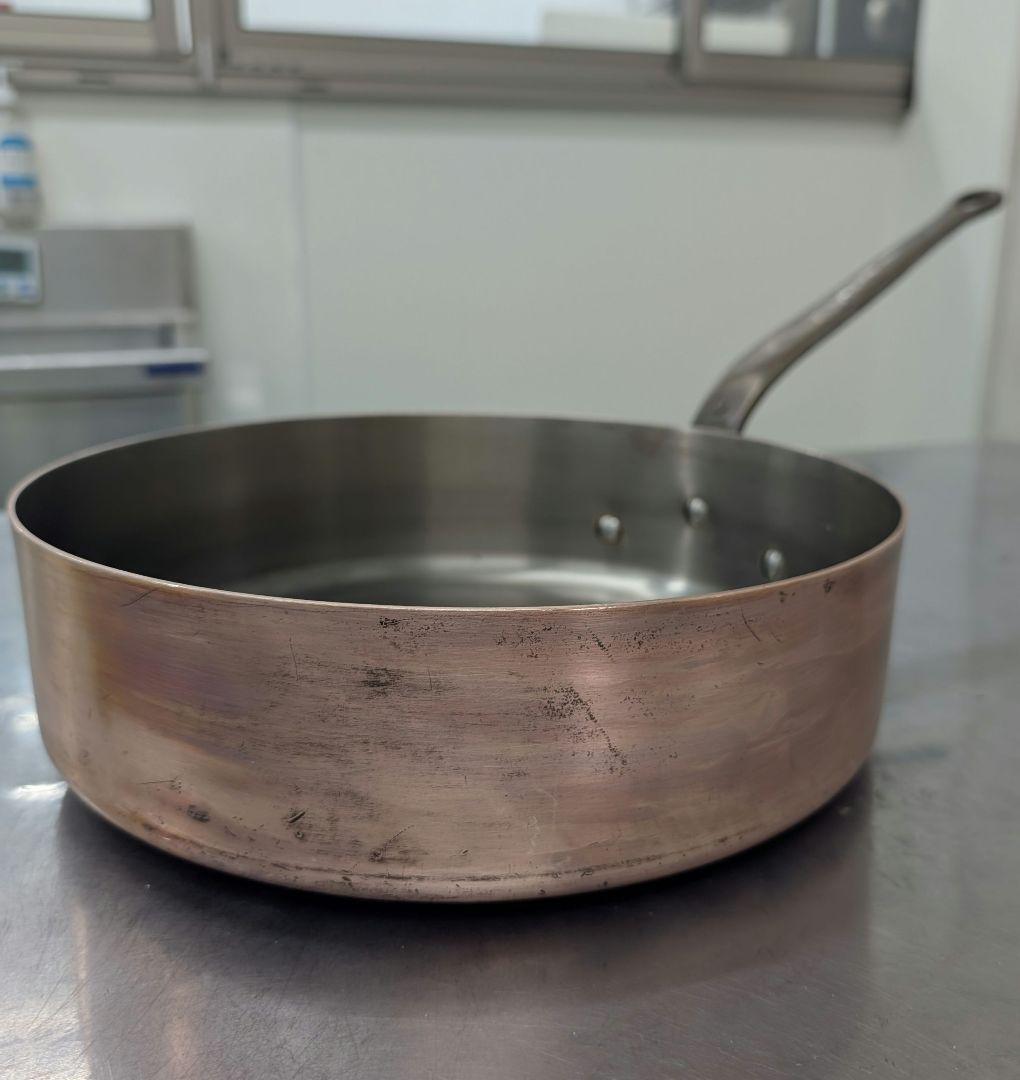 アンティーク　銅製 片手鍋 約28cm
