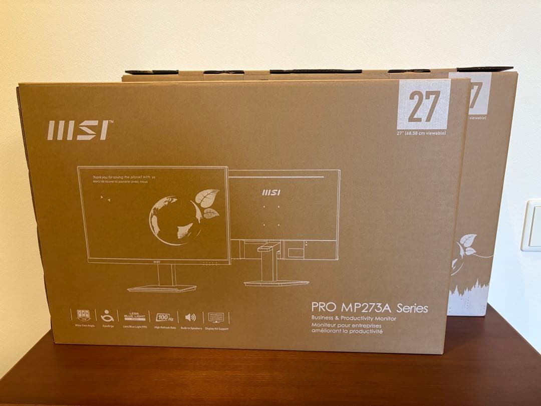 MSI 27インチ モニター PRO MP273A ※2024年12月製