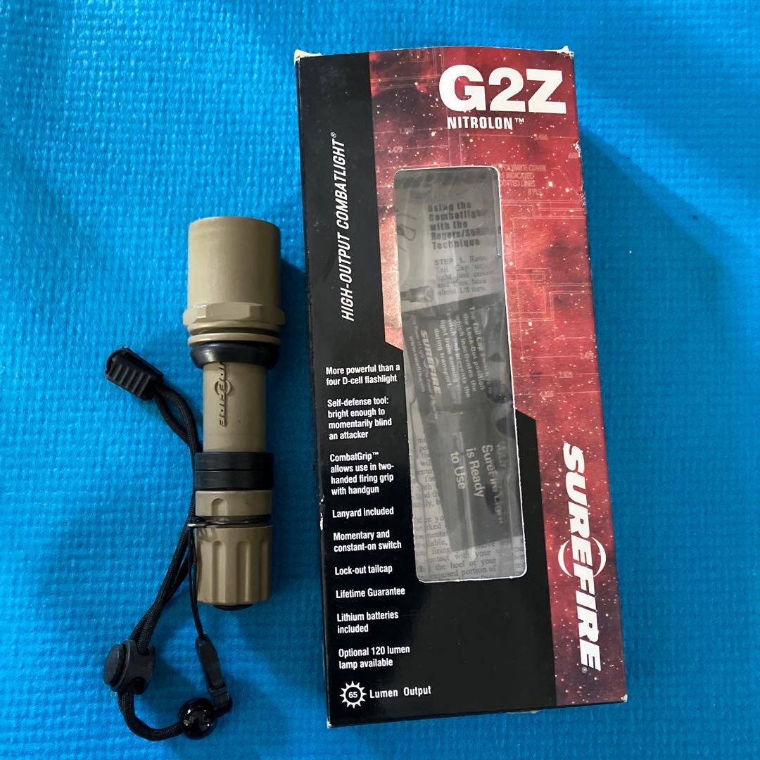 シュアファイア G2Z LED TANカラー　　ランヤード付き