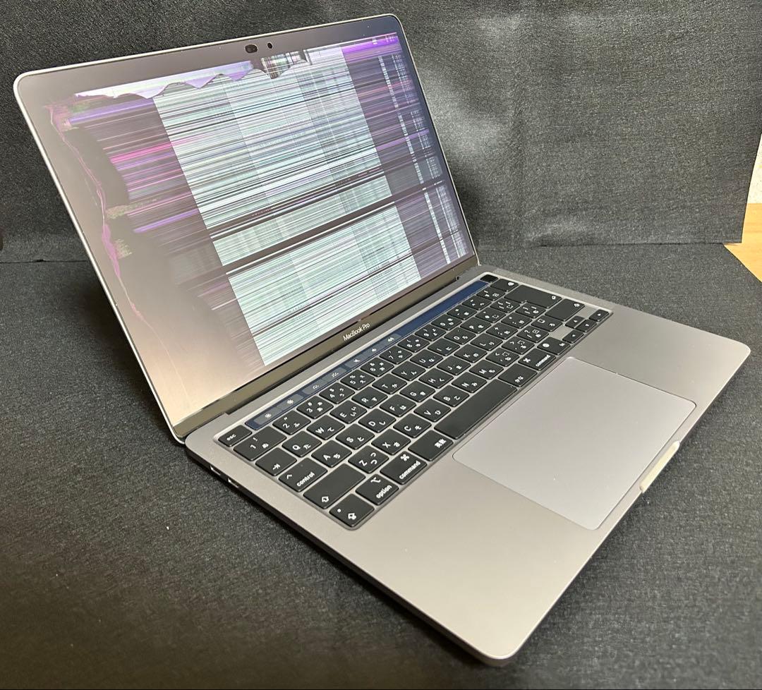 【ジャンク品】MacBookPro 13インチ M1 2020 画面割れ
