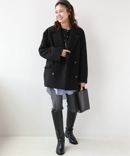 ジャーナルスタンダードレリューム尾州ウールショートPコート