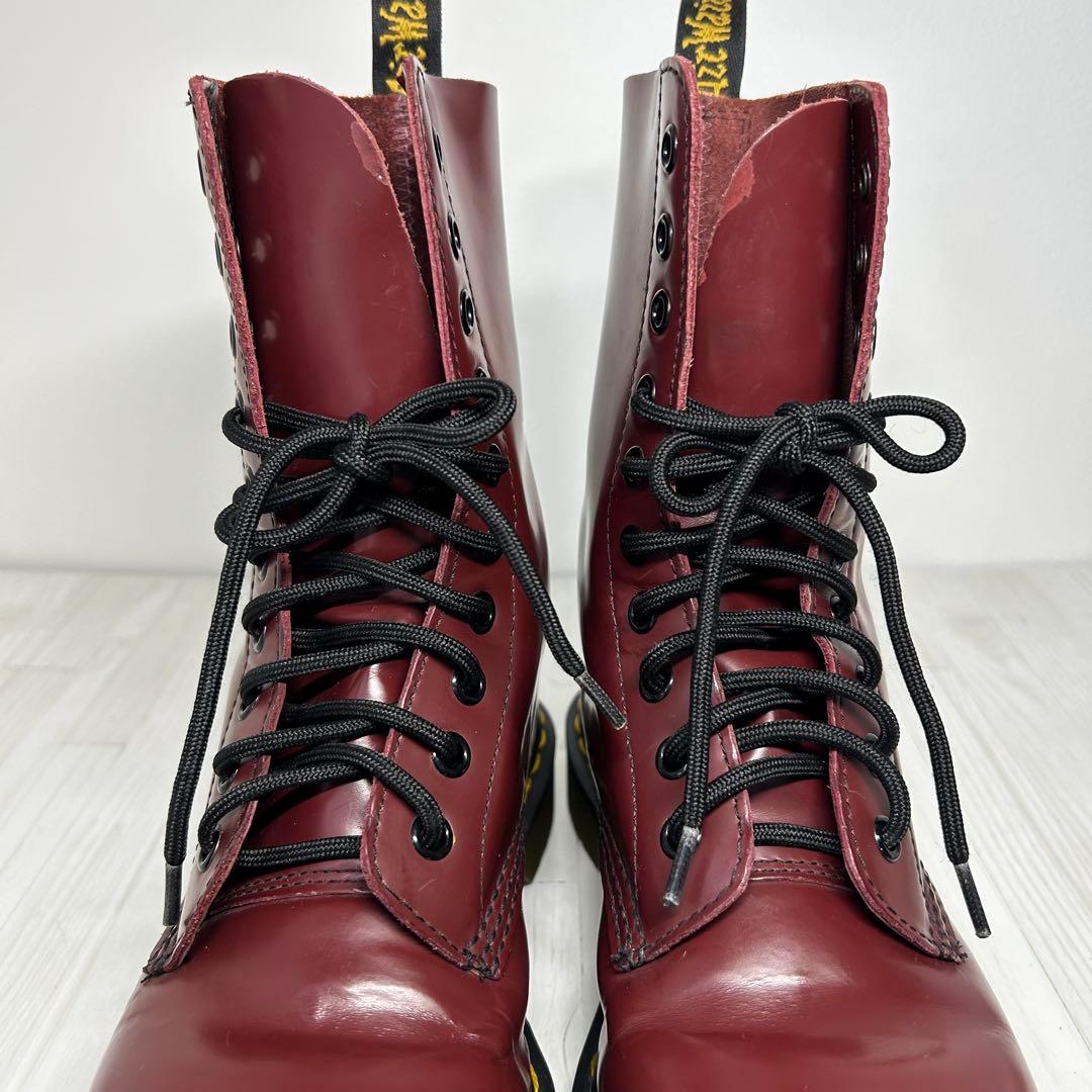 美品✨大人気10ホール✨Dr.Martens 1490 ブーツ チェリーレッド