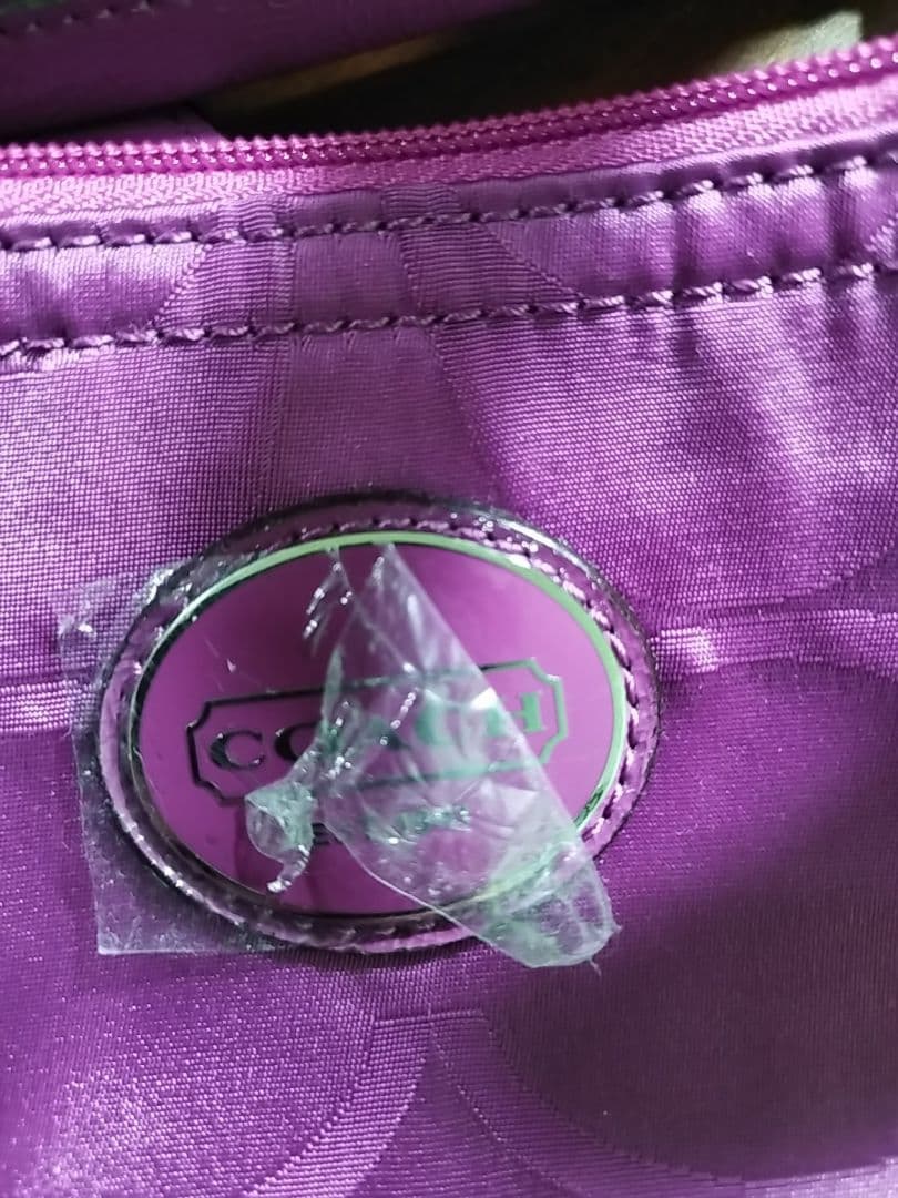 コーチ 新品 トートバッグ ポーチ エコバッグ 折りたたみ シグネチャー