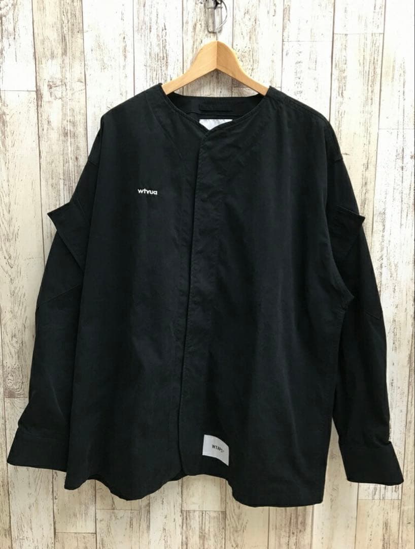 希少WTAPS SCOUT LS NYCO.TUSSAH Black L