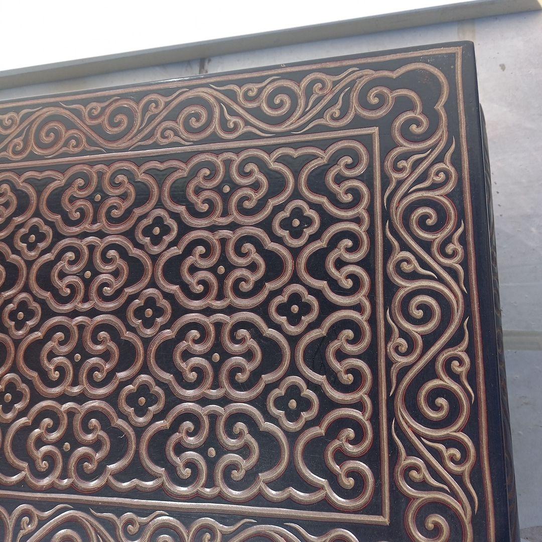 中国骨董品、唐時代のオブジェ、大平卓、戴鶴彫刻、宣徳年製、