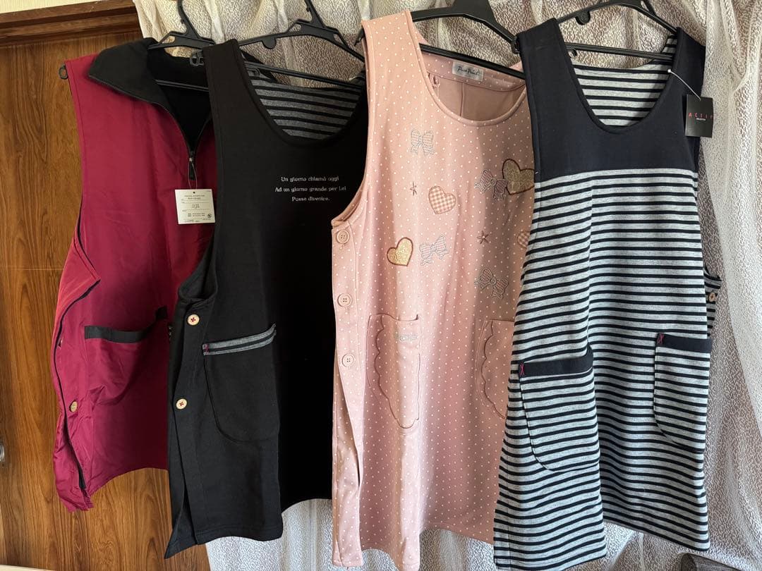 新品　タグ付き　ベルーナ　エプロン　大きいサイズ　６枚　まとめ売り