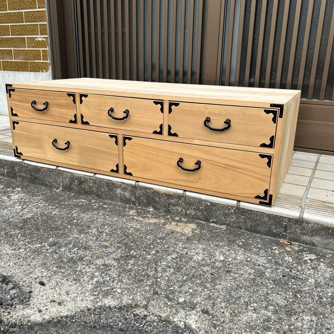 【レトロ】桐箪笥　天然木　③