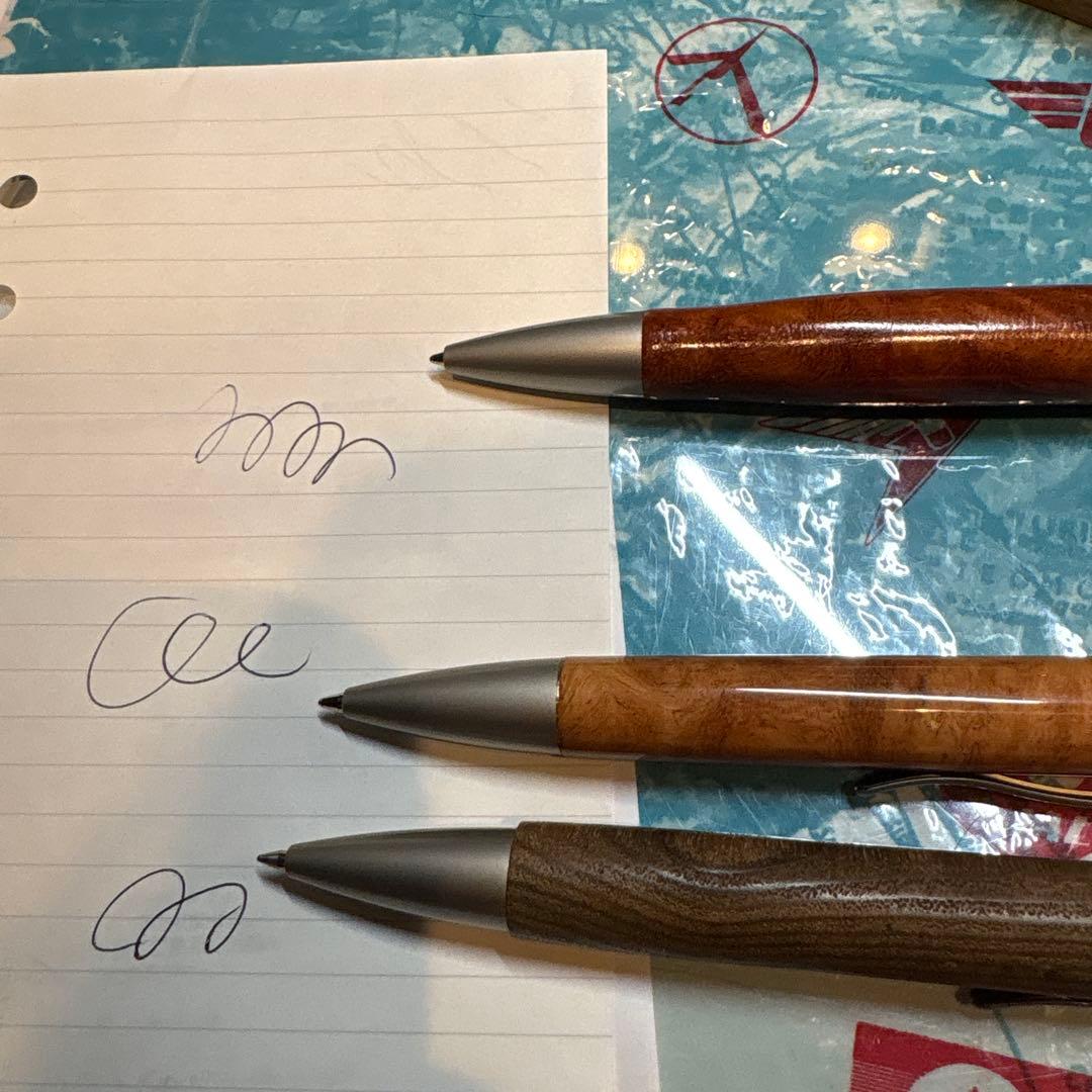 杢杢工房　天然木ボールペン　3種まとめて