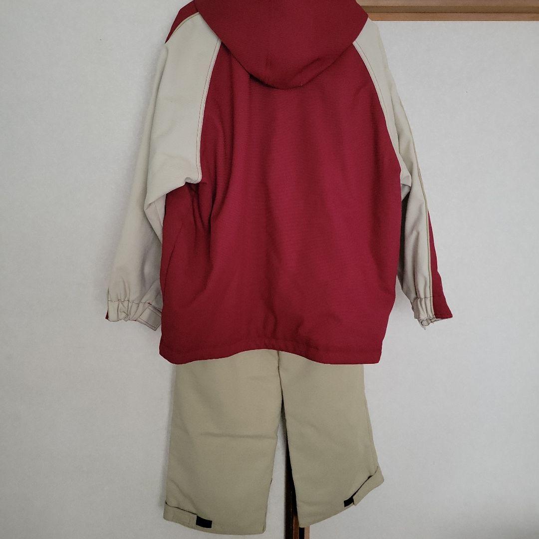 WINDEX　スキーウェア上下セット　Oサイズ　レッド×ベージュ