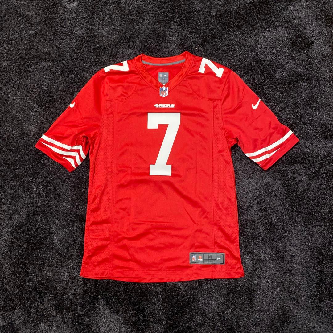 訳有ほぼ未使用 説明必読 NFL 49ERSキャパニック ジャージ ミニヘル付