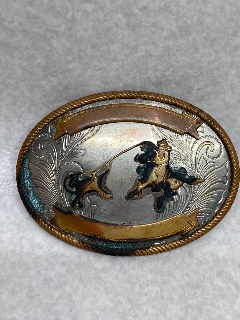 ビンテージ 1921年 モルガン・ダラー 銀製 Crumrine バックル