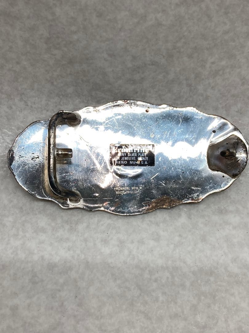 ビンテージ 1921年 モルガン・ダラー 銀製 Crumrine バックル