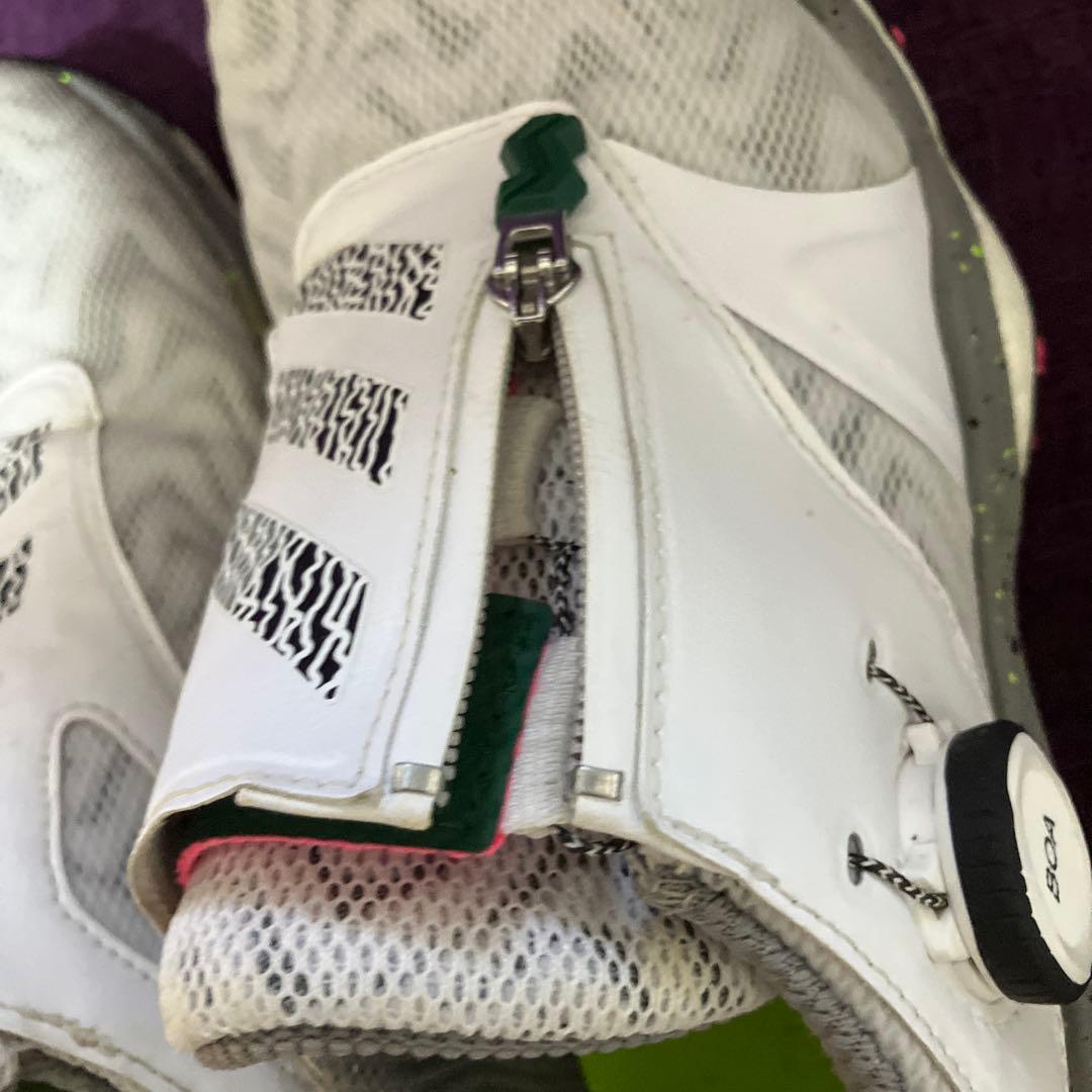 ゴルフシューズ adidas コードカオス25 ホワ✖️グリーン 25センチ