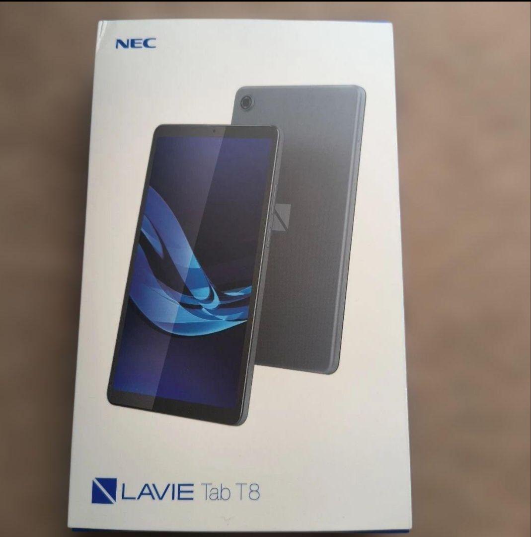 NEC LAVIE Tab T8 タブレット本体 保護フイルム手帳型ケース付