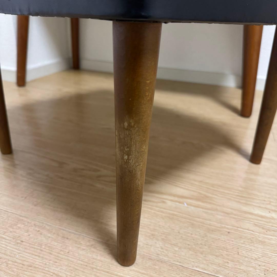 ドレッサー 鏡台 木製 スツール セット ミッドセンチュリー系 レトロ