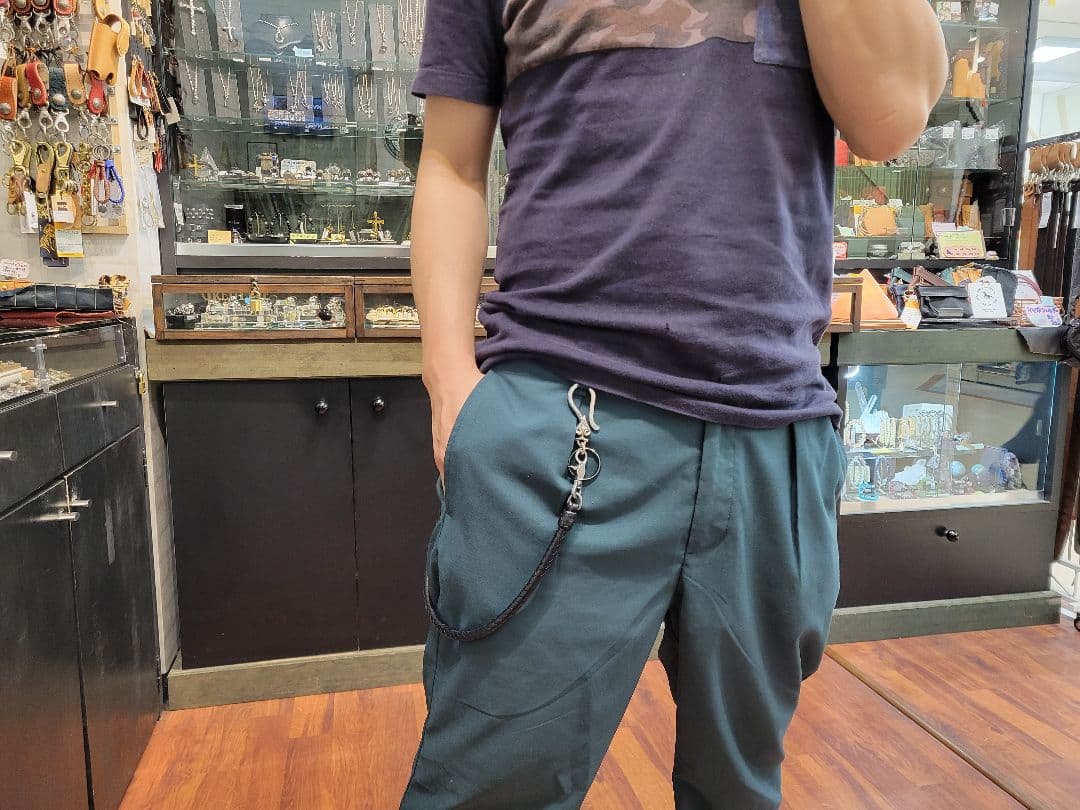 スペードフックキーチェーン キーリング付き silver925 シルバー925