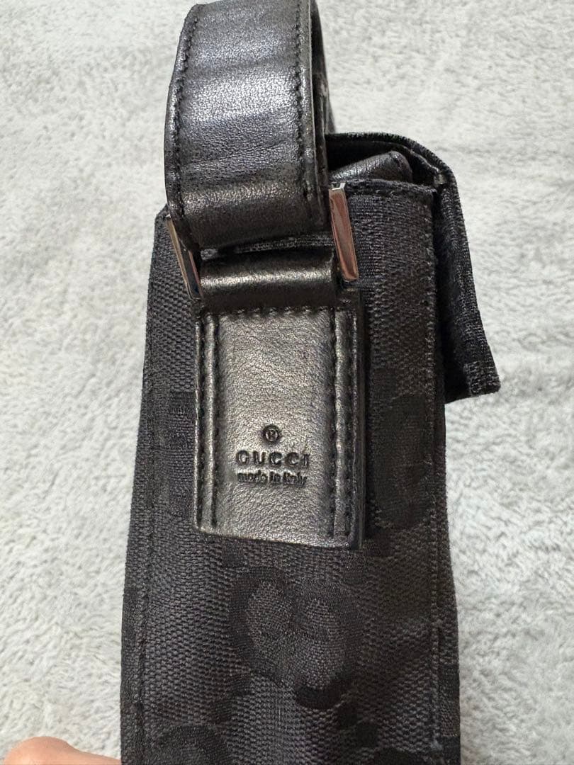 Ｒ*Ｅ様 GUCCI グッチ　ジャンボGGショルダーバック　黒