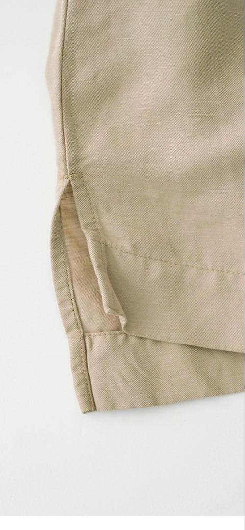 【美品】ネストローブ　コットンリネンツイルダブルカラーシャツ