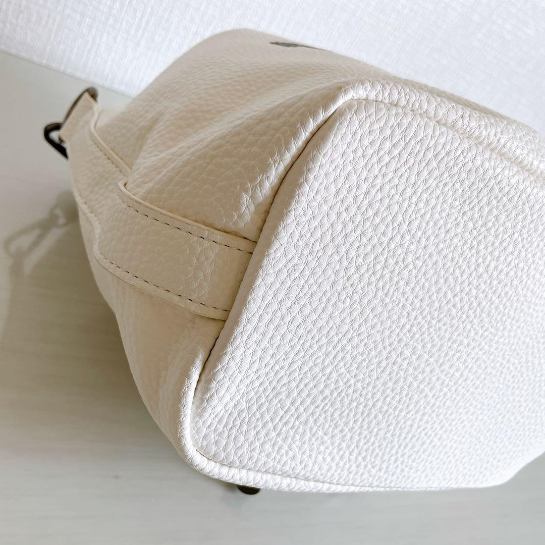 1PIU1UGUALE3 GOLF　カートバッグ　巾着バッグ　ラウンドバッグ　白