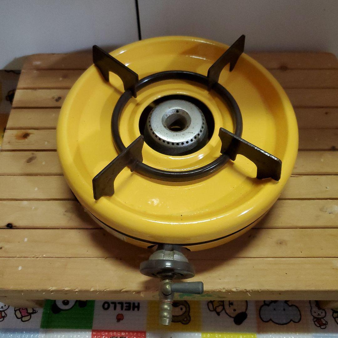 SHARP 昭和レトロ一口ガスコンロ　都市ガス用　点火未確認　美品