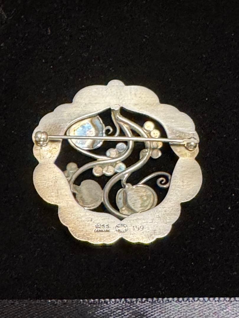 北欧ヴィンテージ GEROGブルームーンストーンブローチ