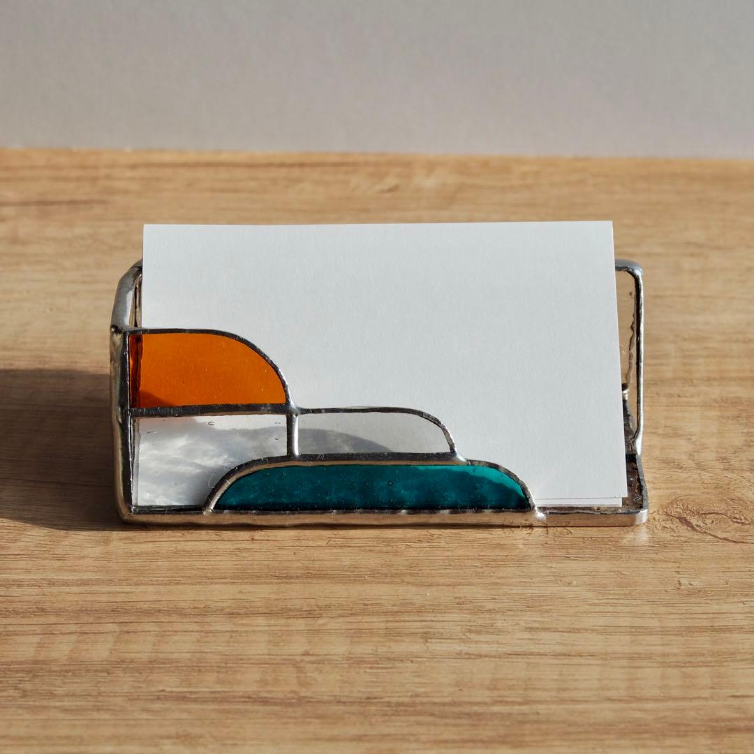 ※そらそらページ ステンドグラス製カードスタンド／フォトフレーム