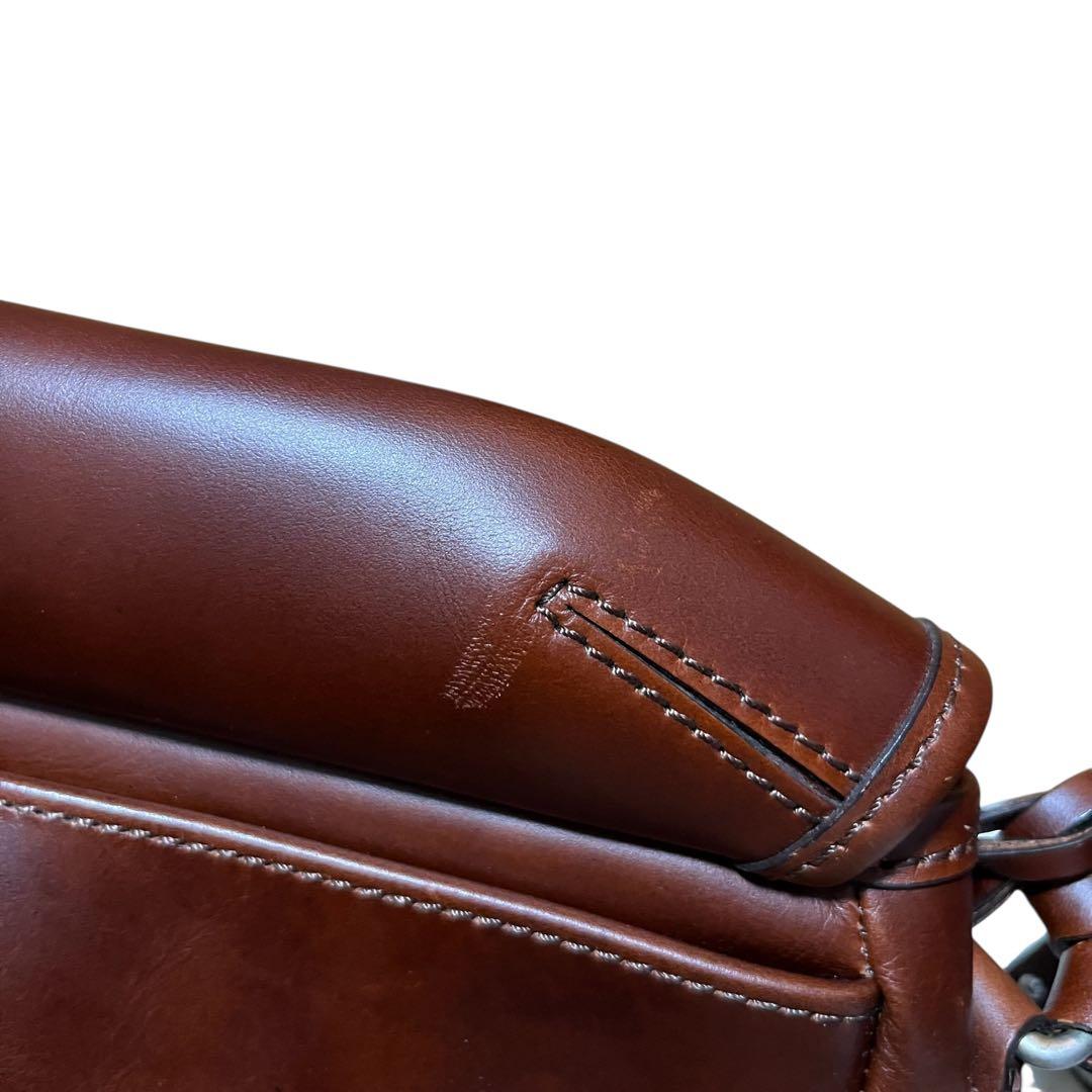 ＫＩ2926 極美品HERGOPOCH06-OVL ワキシングレザー 牛革