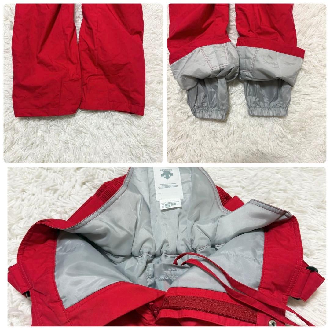 高年式✨デサント スキーウェア セットアップ HEAT NAVI 130cm 赤