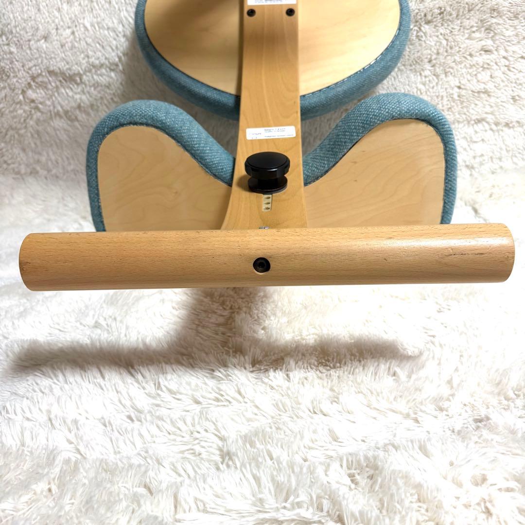 【美品】バランスチェア イージー balans Easy ネイビー　リボ