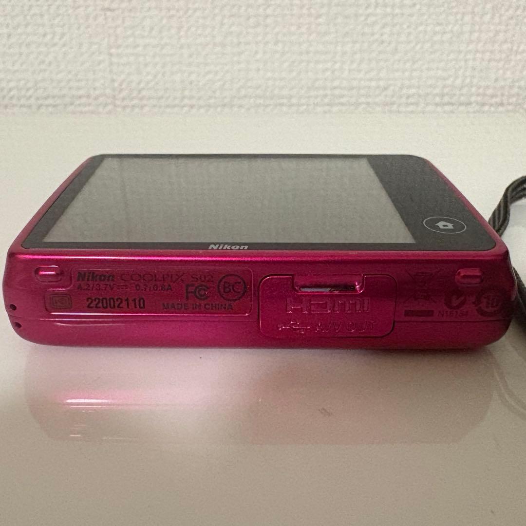 【美品・動作確認済】Nikon COOLPIX S02 ミニ　 デジカメ