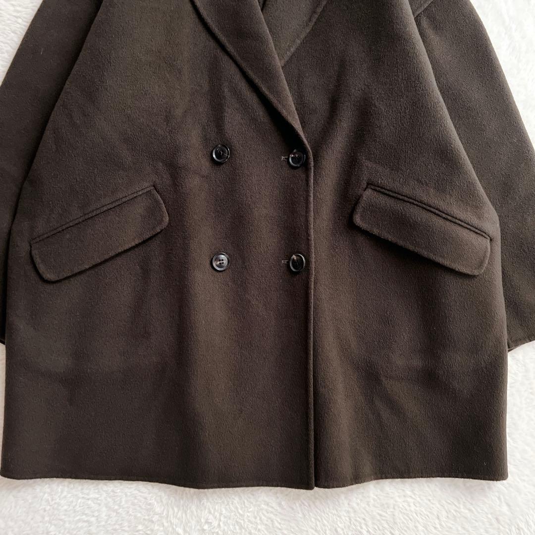 美品✨フレームワーク ダブルフェイス リバーコート テーラード カーキ 36