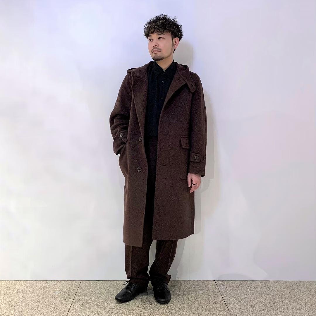 無印良品 MUJI Labo カシミヤ混ダッフルコート 25AW ブラウン L
