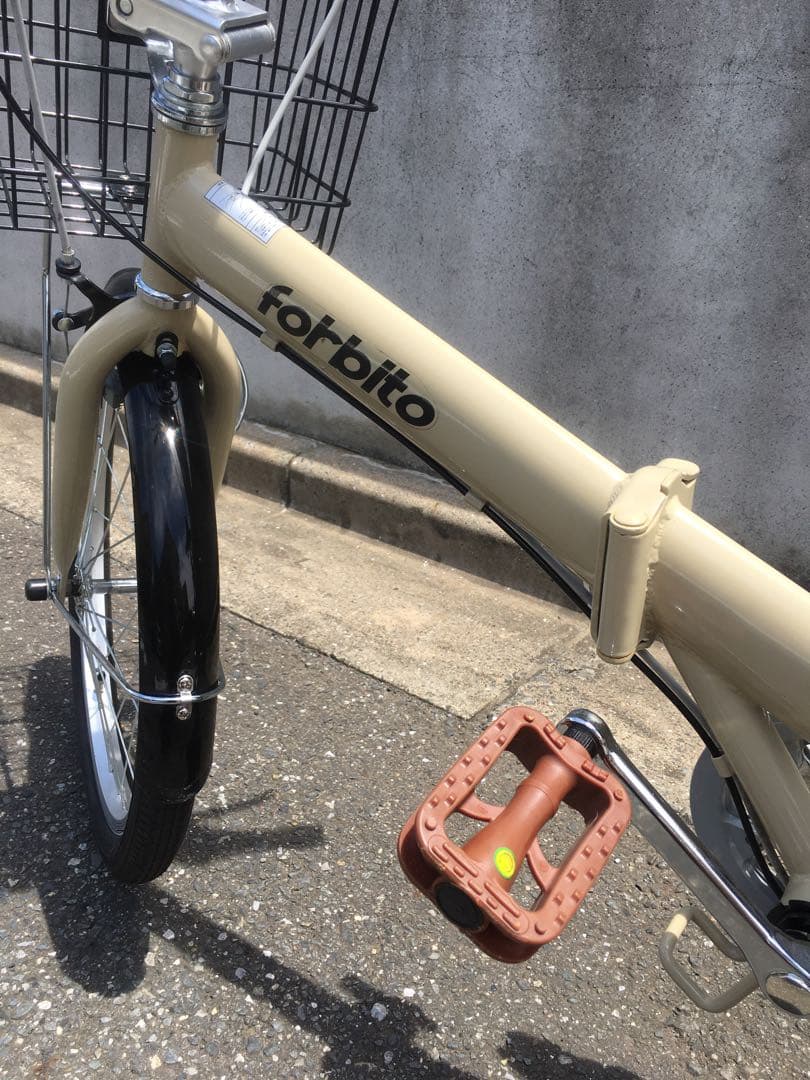 折りたたみ 自転車 ブラウン 茶色 20インチ 美品 綺麗 折り畳み 小径車