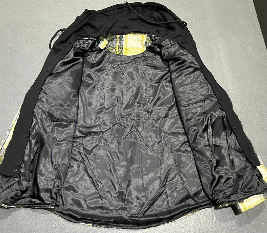 新品 13DE MARZO ジャケット チェック柄　テディベア付き フード付き