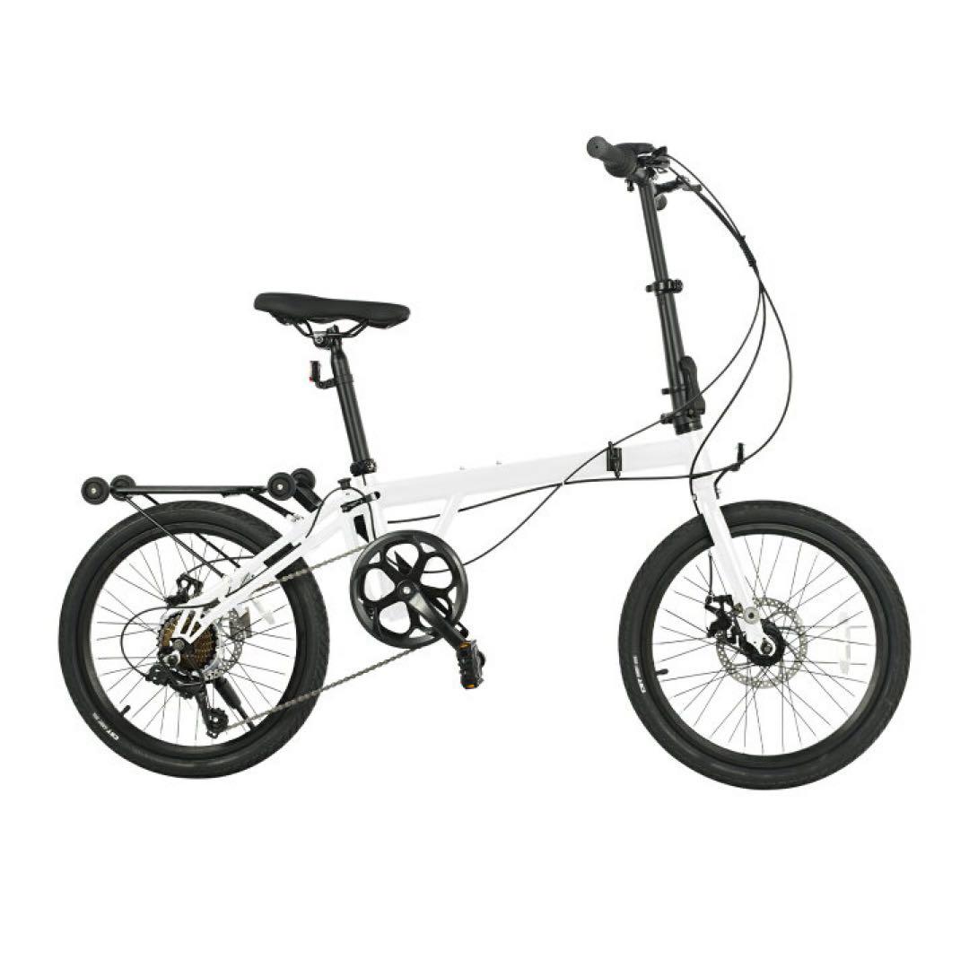 【定価45,980円】シマノ7段ギア 3つ折り自転車 20インチ