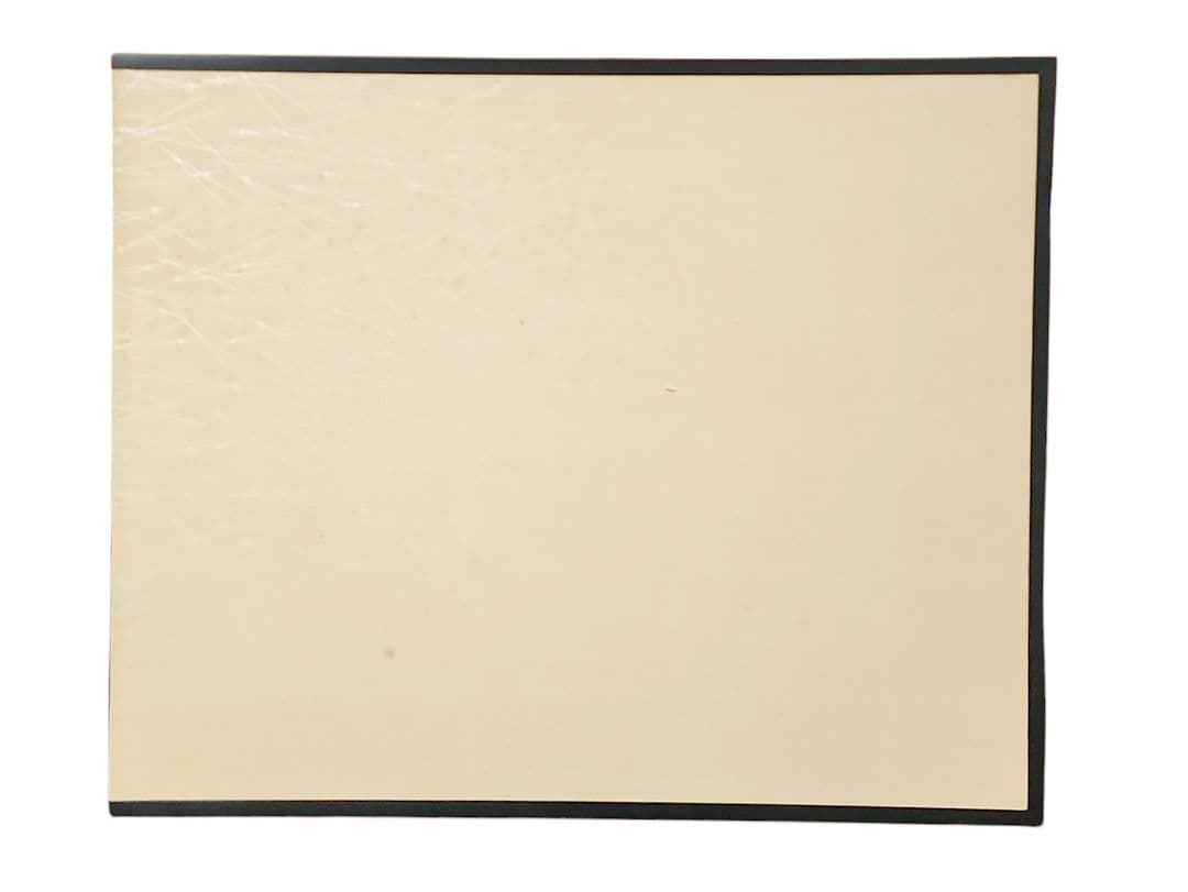 表千家 堀内宗心(兼中斎)画『白張 黒塗縁 曳舟画 風炉先屏風』共板 紙箱