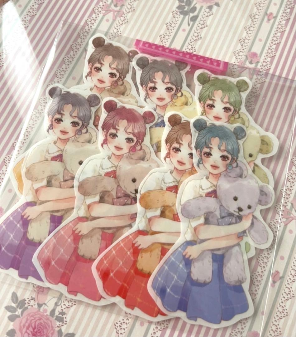 海外人物ステッカー8枚とOPPシールset♡おすそ分け♡