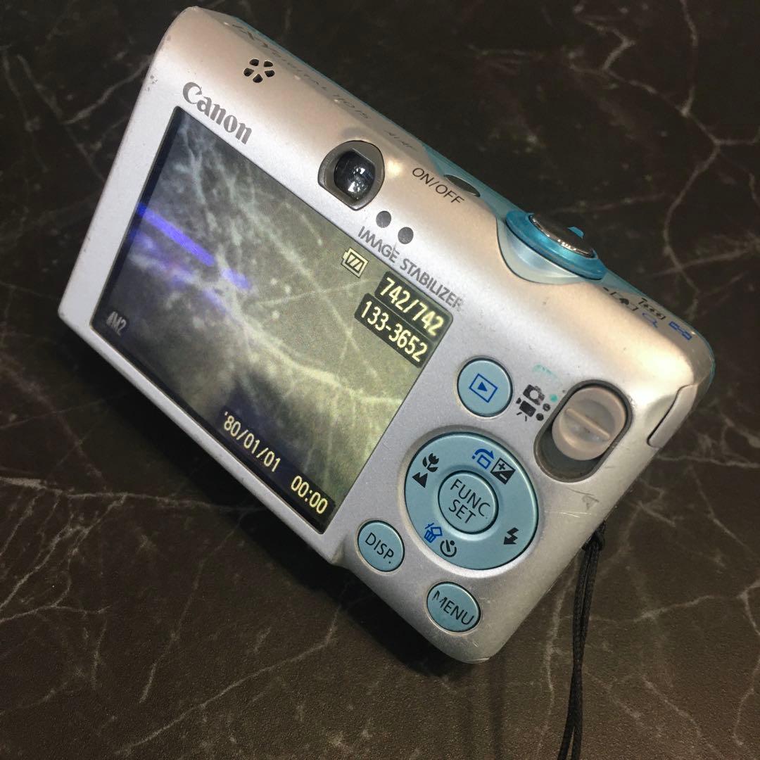 Canon IXY 110 IS コンデジ 動作品 実写あり 充電器付　ブルー