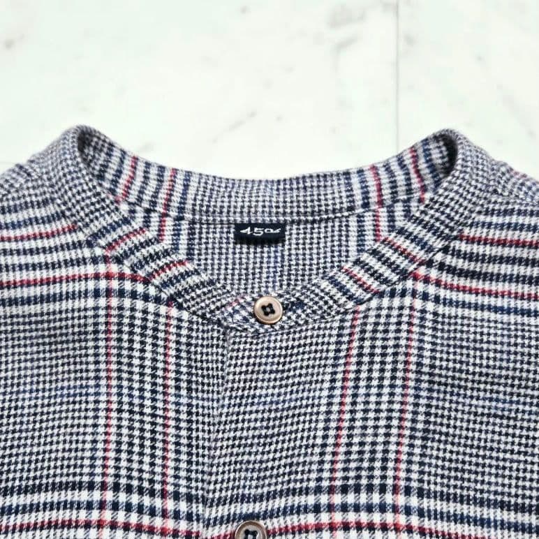 よっちゃん様 45R ★ 二重織の908グーグーシャツ ネルシャツ チェック