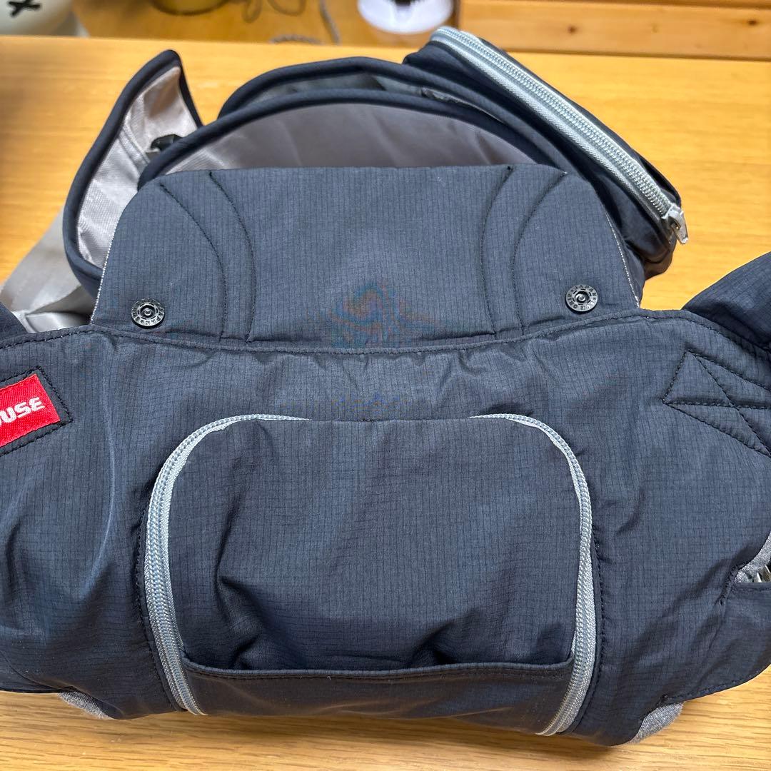 【美品】ミキハウス×POGNAE ベビーキャリア　ネイビー