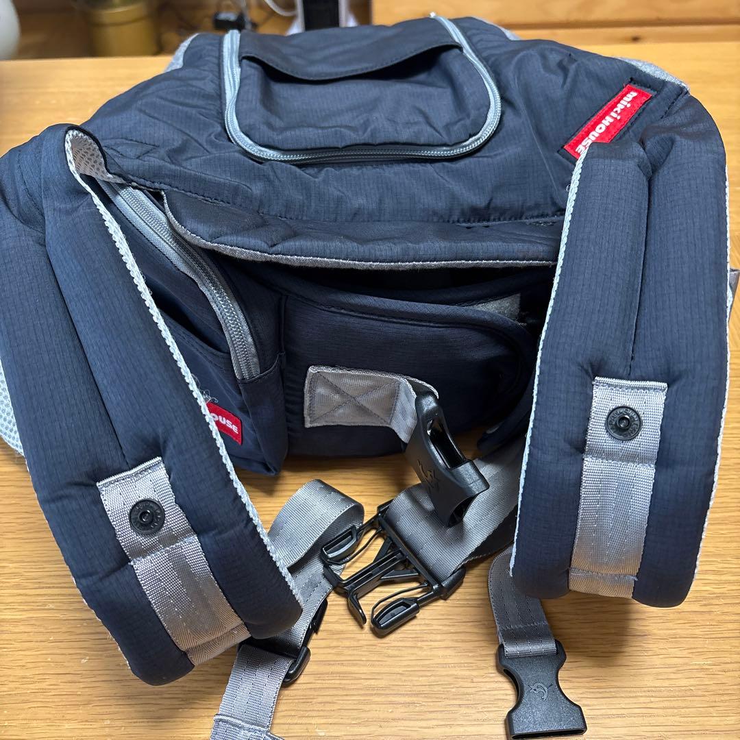 【美品】ミキハウス×POGNAE ベビーキャリア　ネイビー