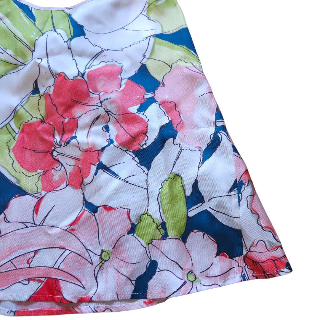 バナナタイム 花柄 キャミソール シルク100% Sサイズ オシャレ 極美品