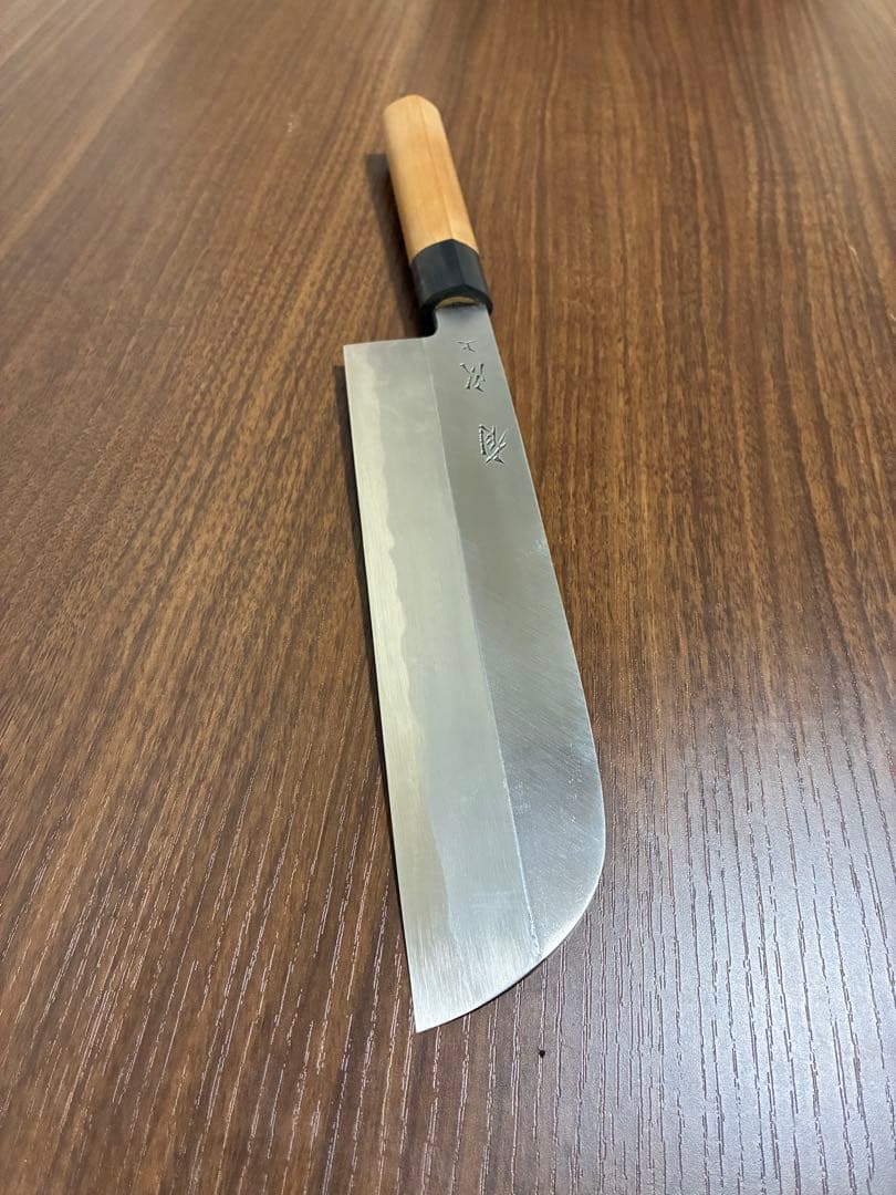 上製　鎌薄刃庖丁　7.5寸　有次　薄刃包丁