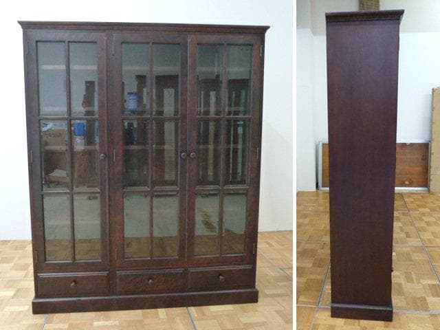 和光 北斗民芸 本棚 W1495×D395×H1800mm 書棚 飾り棚 収納